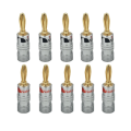 Nakamichi Speaker Connector Banana Straight Gold Plated pack of 10 (5 pairs of two)