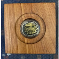 2015 Griqua Town proof R5 in box including magnifier and c.o.a