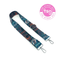 Cross Body Bag strap - Bohemian Blue design
