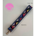 Cross Body Bag strap - Geometric multi-colour triangles design