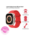 Ocean Watch Band compatible with Apple watch 38 - 41m - Red