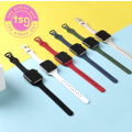Black Thin Watch Band compatible with Apple watch 38mm to 41mm silicone