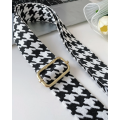 Black and White Houndstooth Bag strap