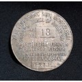 No.13  Registered Vendor Pass / 1971 Geregistreerde Verkoper Hartenbosch   Size: 64mm (No Pin) B9