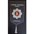 Polish Police Embroidered Badge Both Sides     Size: 40 x 19.5cm          C12