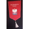 Polish Police Embroidered Badge Both Sides     Size: 40 x 19.5cm          C12
