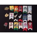Collection Of Rugby Pin Badges   ( 18 Pin Badges In Total --- One Pin Repaired )