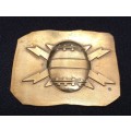South African Navy Mine Counter Measures Flotilla STRIKE PLATE  `` RARE ``   Size: 51 x 41mm  SS16
