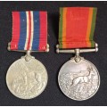 WW2 Africa Service and 1939 - 1945 Medal 331843 P.L. BEZUIDENHOUT        M23