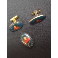 Vintage WP. Rugby Cufflinks 1883 - 1983 And Lapel Badge         G5