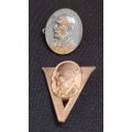 Jan Smuts WW2 Victory and 4-9-1939 Election Badge     `` One Bid For Both ``  U1