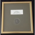 Germany WWI War Effort Medallion 1916 for donations of gold Framed    --- STUNNING ---