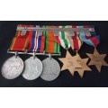 WW2 Medal Group Awarded To  No. 23156 V Pte. JOHNSON R.A.W.