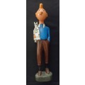 TinTin and Snowy  Wooden Character