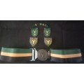 5 SA. Infantry Battalion Stable Belt / Shoulder Flashes and (Cloth Badges!!! VERY HARD TO FIND)  RR9
