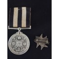 Service Medal Of The Order Of ST. JOHN Full Size  With Sterling Silver Badge  ` One Bid For Both `