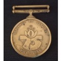 SA Police 75 Years Anniversary  Medal Full Size   F STANDER   W 427887 R  KST