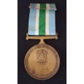 Unitas Medal Full Size Numbered 031233   ( Please Note Glue On Ribbon )