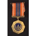 SADF Pro Patria Medal Number 66326   `` Early Swivel Suspender And Enamel Face ``