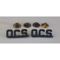 WW2 US. Pair Of OCS Officers Candidate School Insignia                RR22