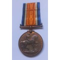 British War Medal  `` BRONZE `` Awarded To 19328 PTE. J. SELOANYANA S.A.N.L.C. `` SUPER RARE ``