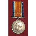 WW1 Britishe War Medal To PTE. J.J. BROWN 9TH S.A.I.                            W16