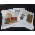 WW1 / WW2 Medal Group To SJT. P.C. OSBORNE BRANDS F.RFLS.