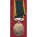 South Africa Efficiency Medal Lt M.J. Groenewald S.A.A.C.