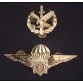 South African Police Special Task Force Operators Badge + Parachute Wings Badge Combo    RR26