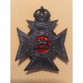 Rhodesian Regiment Black Cap Badge     `` SCARCE ``      Size: 57 x 44mm        T15