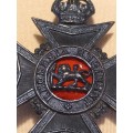 Rhodesian Regiment Black Cap Badge     `` SCARCE ``      Size: 57 x 44mm        T15