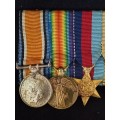 WW1 Miniature Medal Group           ( Note Condition )                 X25