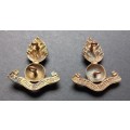 SA. Artillery Brass Collar Badges Worn 1930`s                  X57