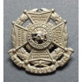 The Border Regiment 1881-1906 Pattern Cap Badge   ( White Metal )    X76