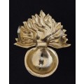 Royal Regiment Of Fusiliers Officers Silver And Gilt Cap Badge ( Anodised Staybrite )    X137