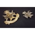 Derbyshire Regiment ( Sherwood Foresters )   Brooch And Collar Badge       X141