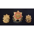 Old Homeland Kangwane Police Cap Badge And Collar Badges              X152