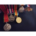 WW1 Miniature Medal Group                       M7