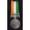 Boer War King`s South Africa Medal Awarded To   5038 PTE. P. HOGAN  RL: IRISH FUS:          No.2