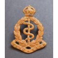 South African Medical Corps Cap Badge 1926 - 1958 ( Snake Head Touches Laurel Wreath )  F18