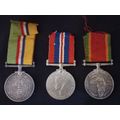 Boer War / WW2 Father and Son Medals  BURGER P.J.A. VAN DER WESTHUIZEN       No.11 & 12