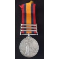 Anglo Boer War QSA Defence Of Mafeking Awarded To: 34 CORPL: J.F. ADAMS PROTECT: REGI F.F