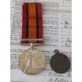 Boer War -  QSA Medal Awarded To:  21154 TPR. W. DEAN 27TH COY IMP. YEO + U.D.F Medal        No.12