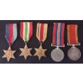 WW2 Medal Group Awarded To: 94206 P.T. VAN STADEN   South African & Royal Air Force   No.2