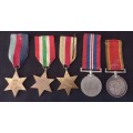 WW2 Medal Group Awarded To: 94206 P.T. VAN STADEN   South African & Royal Air Force   No.2