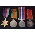 WW2 Medal Group Awarded To: 28832 C.J.E JOHNSTON                     No.4