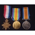WW1 Medal Trio Awarded To: 993 A.G.G. HALL  S.A FIELD TELEGRAPH  & POSTAL CORPS  No.6