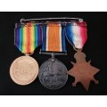 WW1 Medal Trio Awarded To: 2499 PTE. R.T. ALDERMAN 16-LOND.R.                        No.20