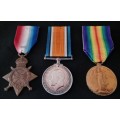 WW1 Medal Trio Awarded To: L/CPL E.V. ANDERSON 10TH INFANTRY                     No.21