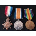WW1 Medal Trio Awarded To: PTE. D. CRAIG 10TH INFANTRY                                No.22